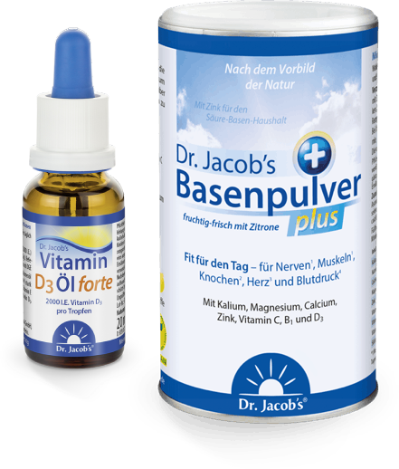 Dr. Jacob's Basenpulver plus + Vitamin D3 forte